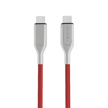 Kabel USB typ-C / USB-C 60W PD 1,5m czerwony